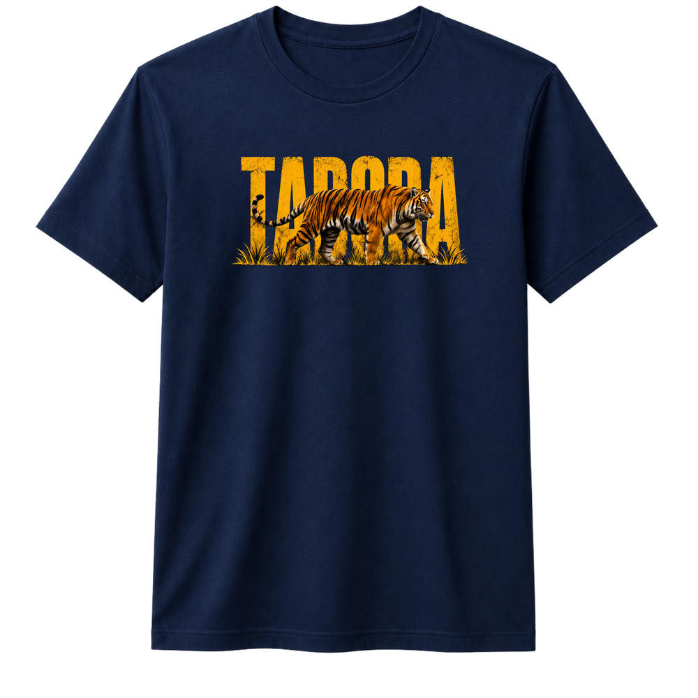 TADOBA Tiger Graphic Tee - Navy Blue