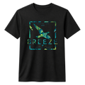 BREEZE 100% Cotton T-shirt , X NOTCH - Black