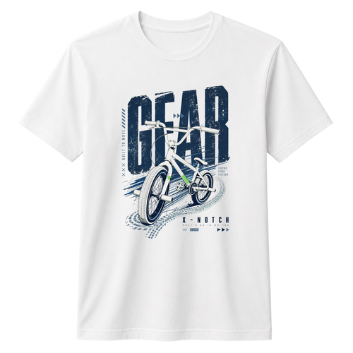 GEAR 100% Cotton T-shirt X NOTCH - White