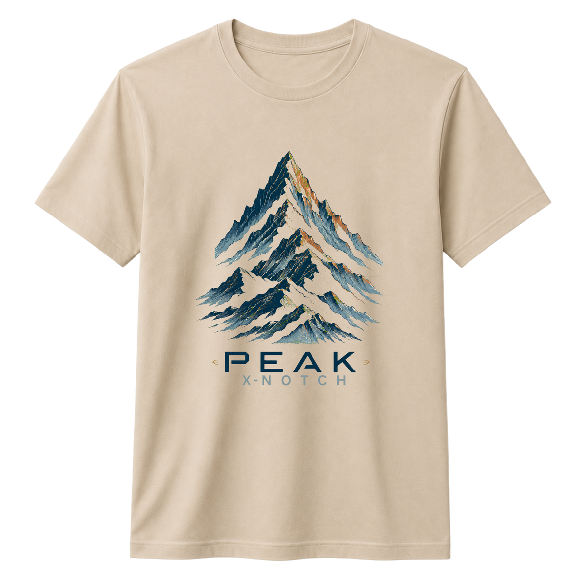 Peak Mountain 100% Cotton T-shirt X NOTCH - Beige