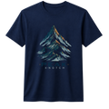 Peak Mountain 100% Cotton T-shirt X NOTCH - Navy Blue