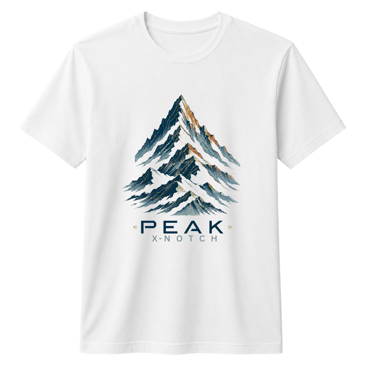 Peak Mountain 100% Cotton T-shirt X NOTCH - White