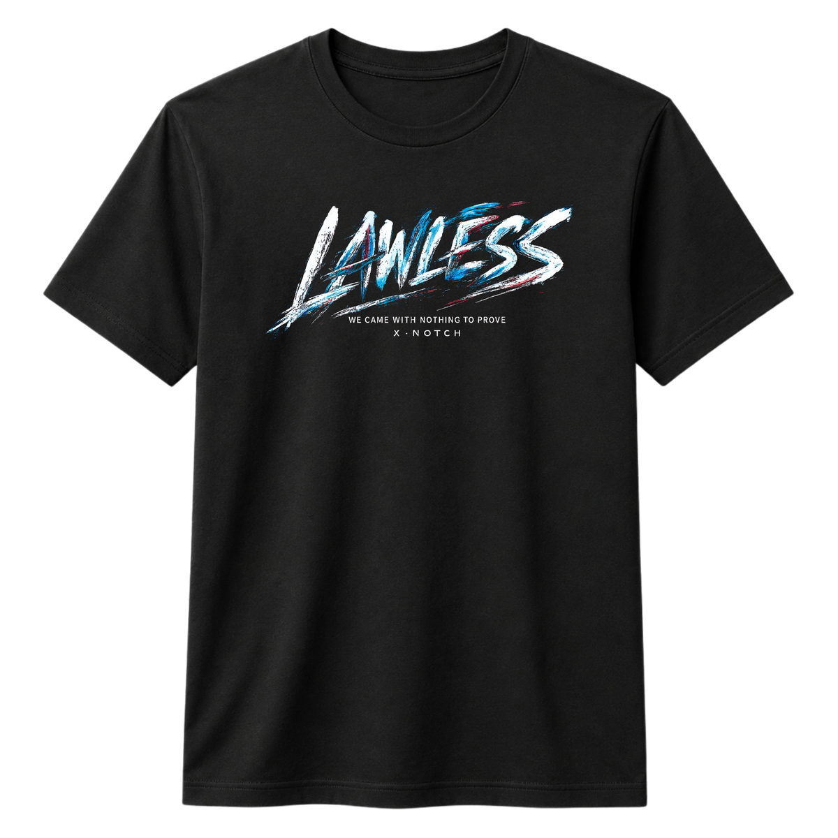 LAWLESS 100% Cotton T-shirt X NOTCH - Black