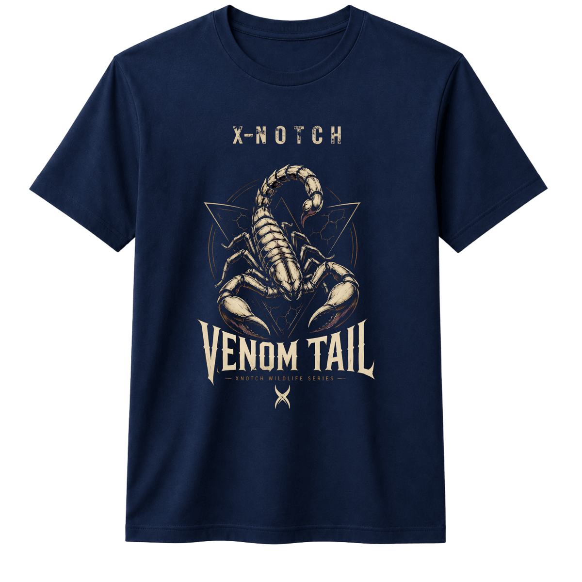 VENOM TAIL 100% Cotton T-shirt X NOTCH - Navy Blue