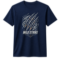 Wild Strike 100% Cotton T-shirt X NOTCH - Navy Blue