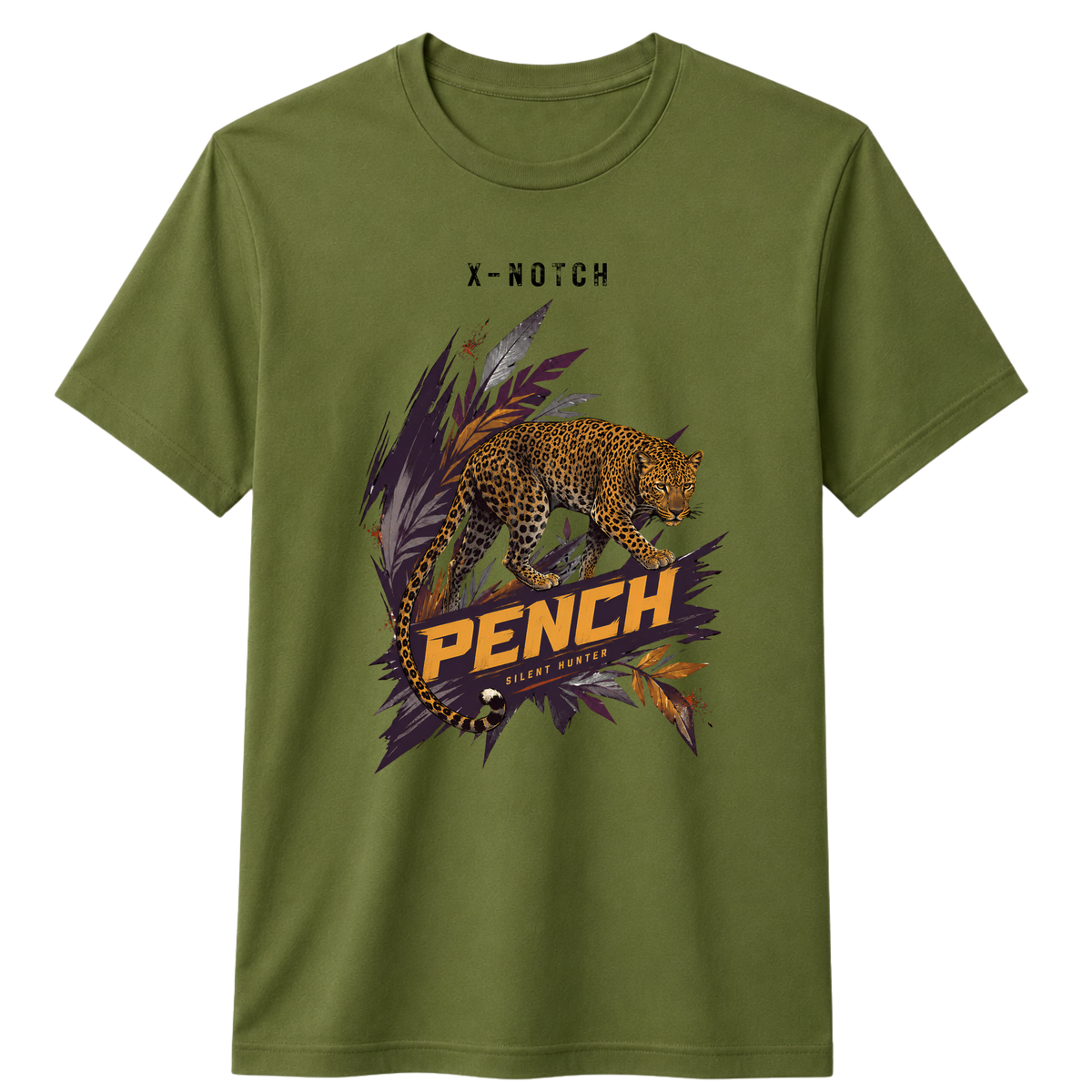 Pench Silent Hunter Leopard 100% Cotton T-shirt X NOTCH