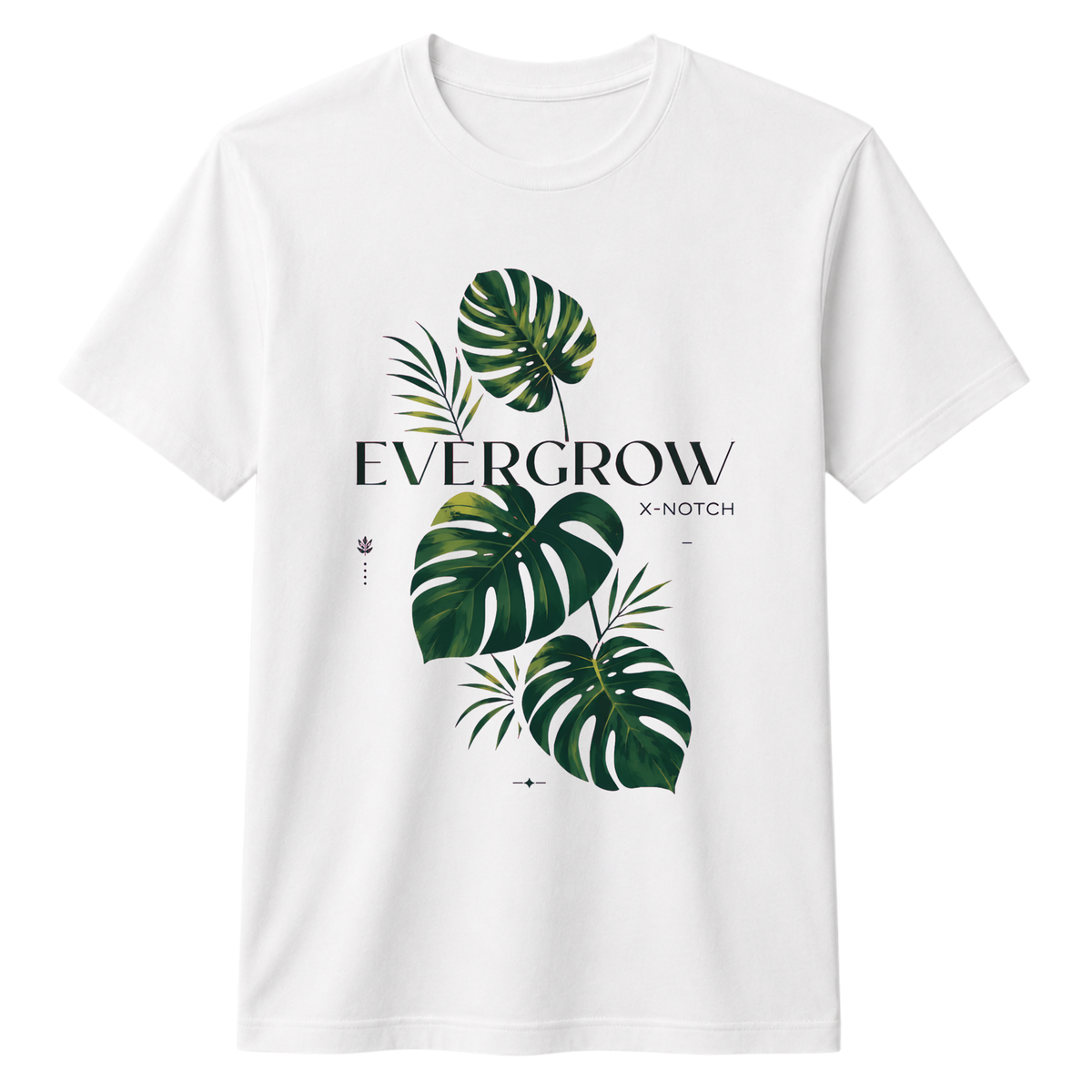 Evergrow Graphic 100% Cotton T-shirt | X NOTCH - White
