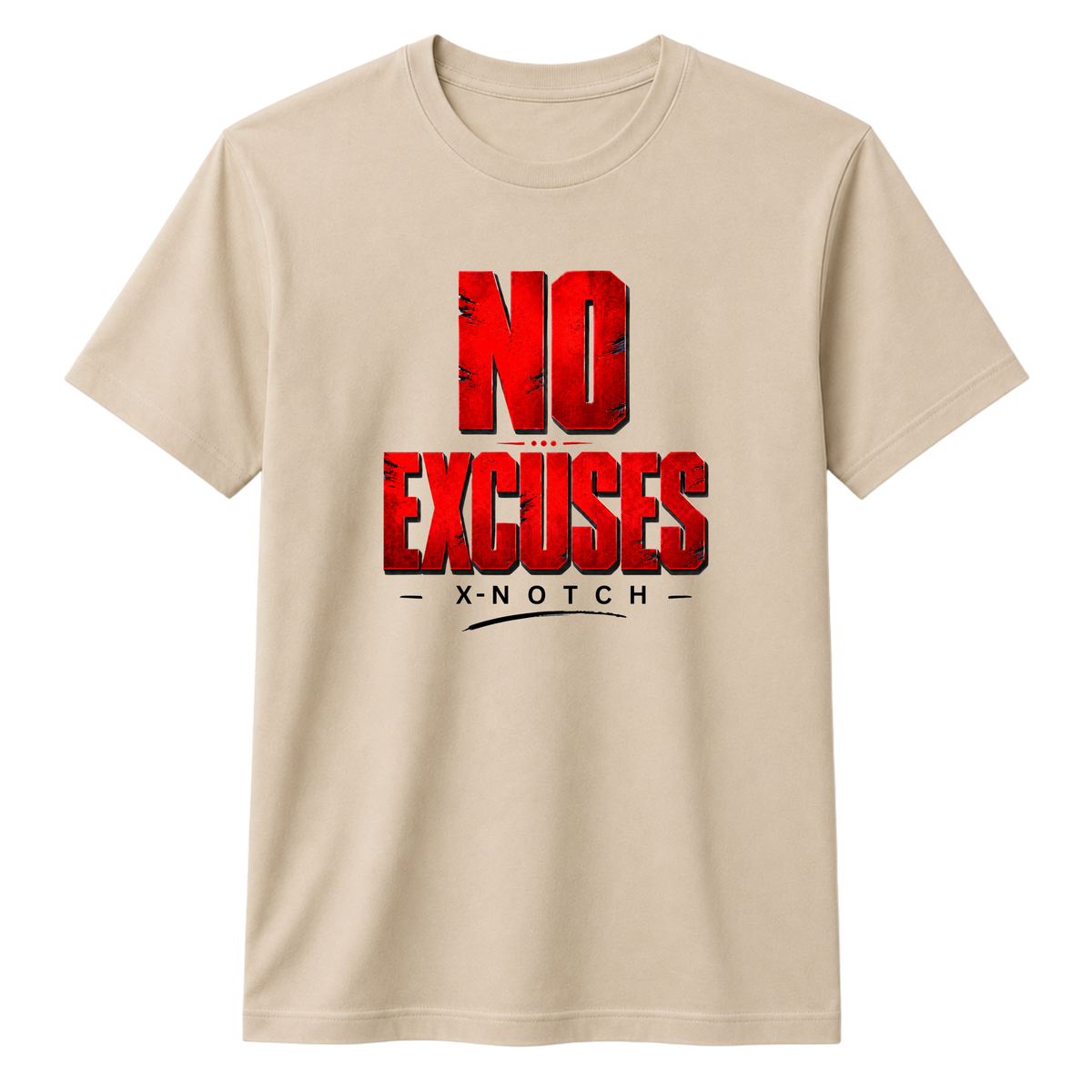 No Excuses 100% Cotton T-shirt X NOTCH - Beige