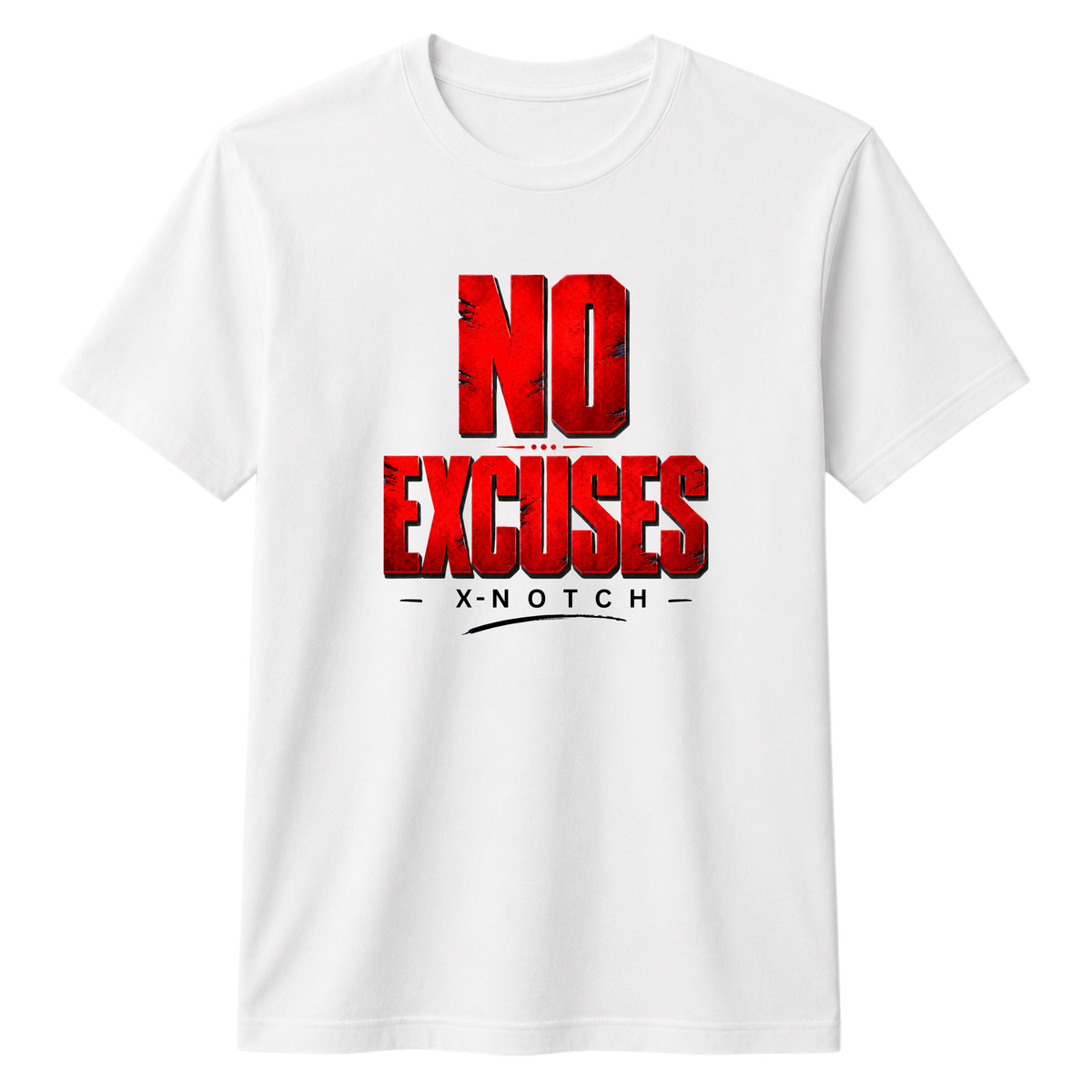 No Excuses 100% Cotton T-shirt X NOTCH - White