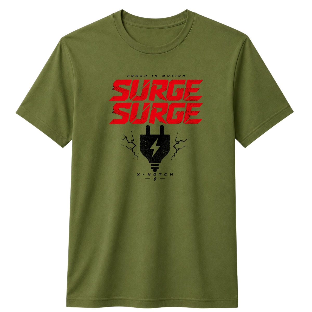 Surge 100% Cotton T-shirt X NOTCH - Olive green