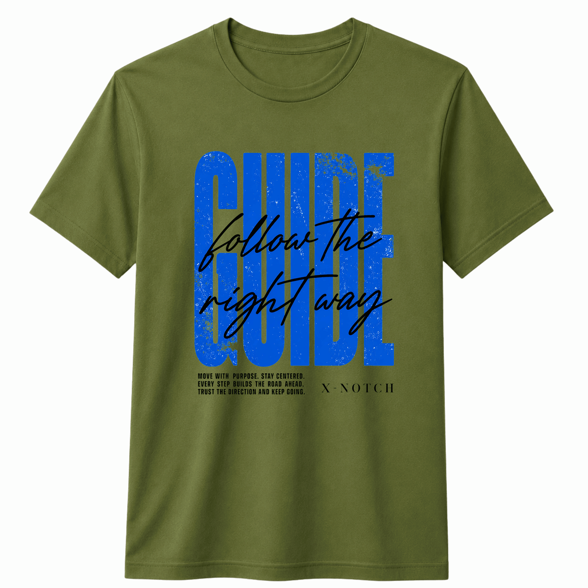 Guide 100% Cotton T-shirt X NOTCH - Olive green