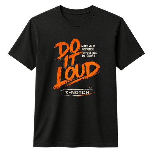 Do It Loud 100% Cotton T-shirt X NOTCH - Black