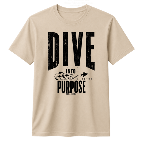 Dive Into Purpose 100% Cotton T-shirt X NOTCH - Beige