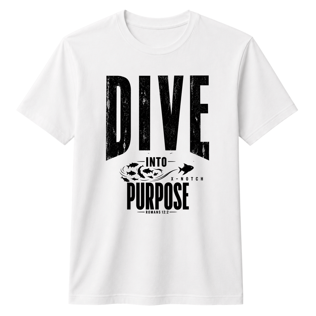 Dive Into Purpose 100% Cotton T-shirt X NOTCH - White