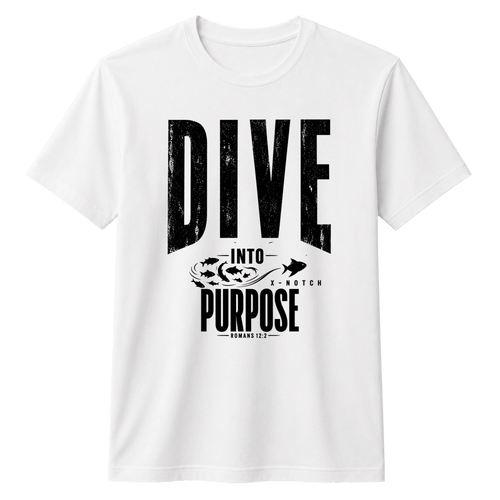 Dive Into Purpose 100% Cotton T-shirt X NOTCH - White
