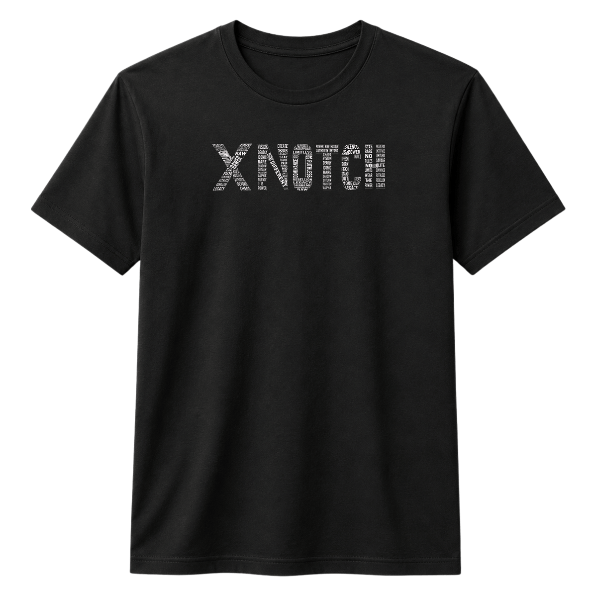 X NOTCH 100% Cotton T-shirt - Black