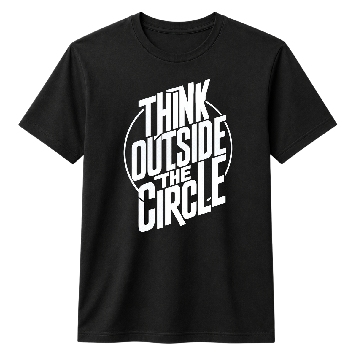 Think Outside The Circle 100% Cotton T-shirt X NOTCH - Black