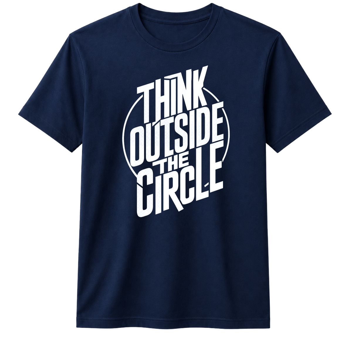 Think Outside The Circle 100% Cotton T-shirt X NOTCH - Navy Blue