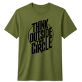 Think Outside The Circle 100% Cotton T-shirt X NOTCH - Olive green