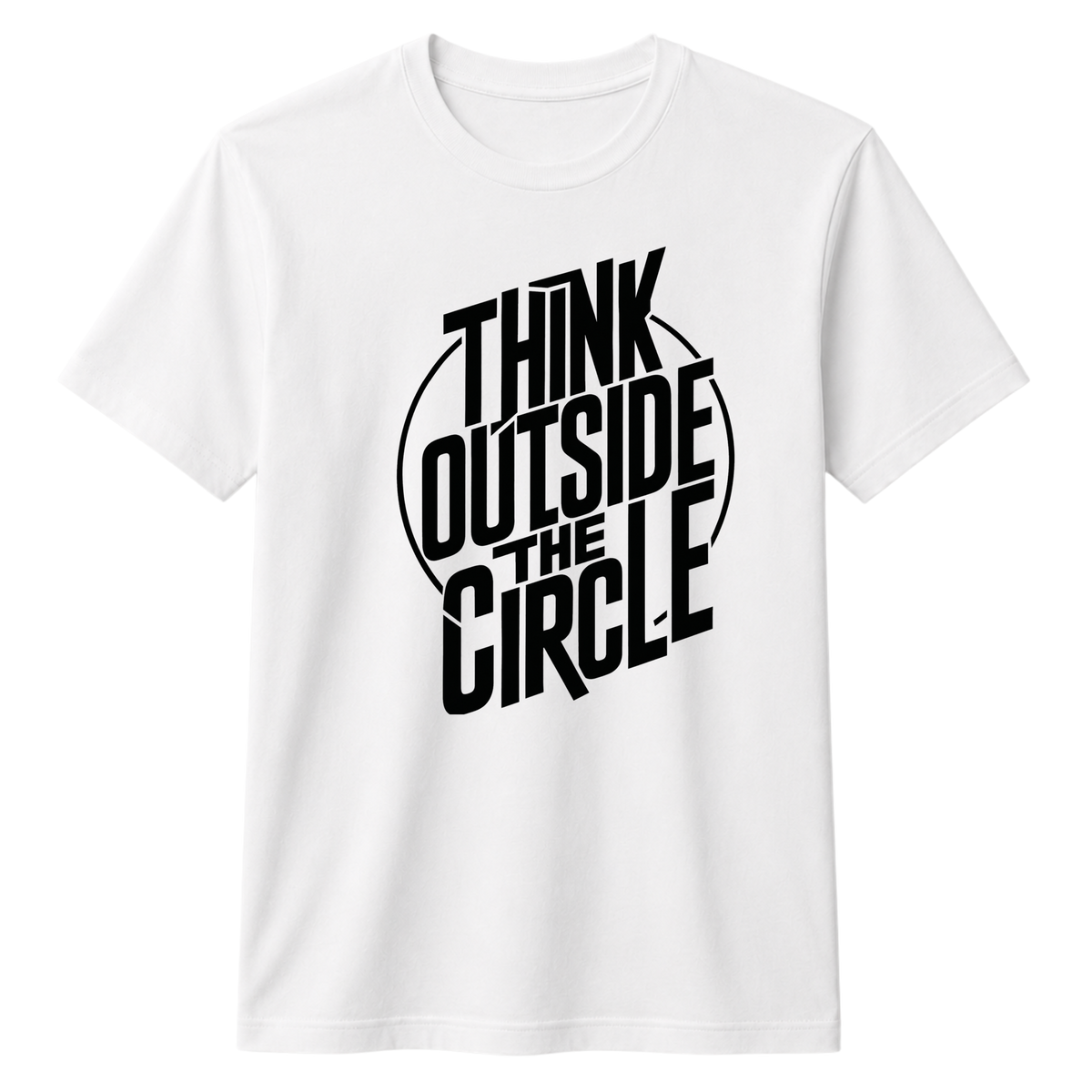 Think Outside The Circle 100% Cotton T-shirt X NOTCH - White