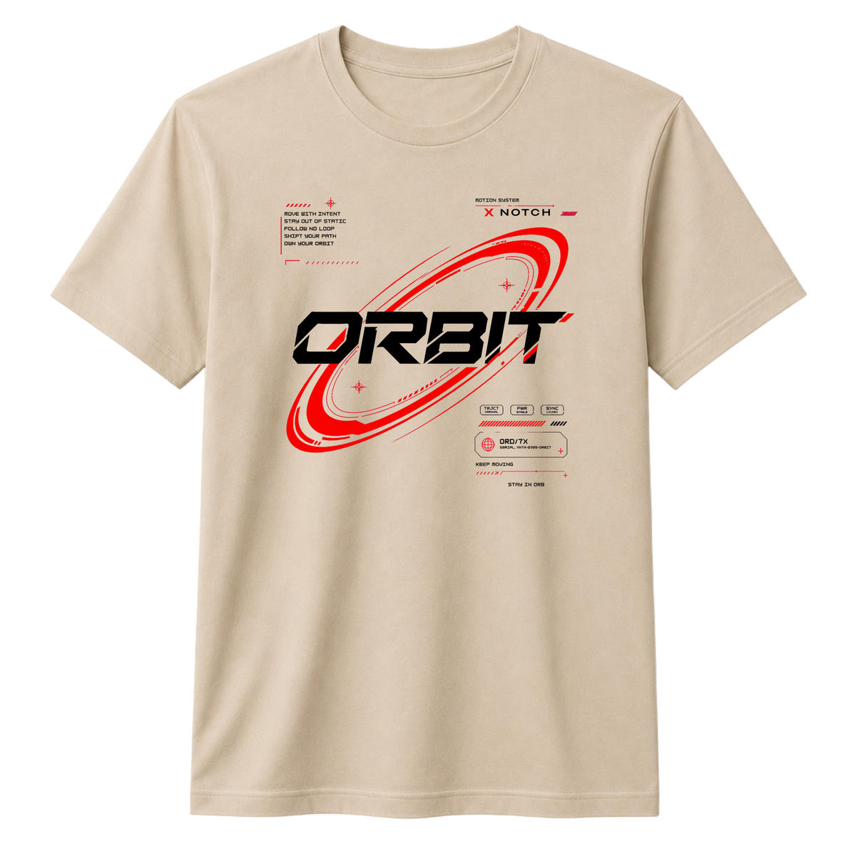 Orbit 100% Cotton T-shirt X NOTCH - Beige