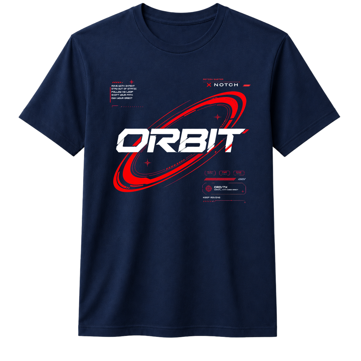 Orbit 100% Cotton T-shirt X NOTCH - Navy Blue