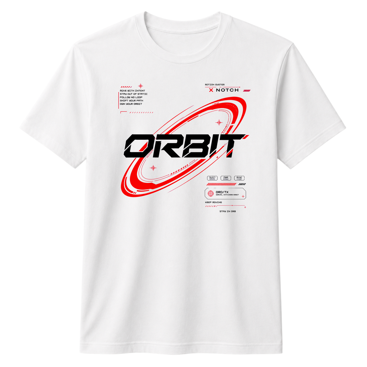 Orbit 100% Cotton T-shirt X NOTCH - White
