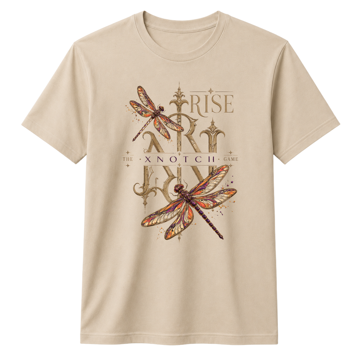 Rise Dragonfly 100% Cotton T-shirt - Beige