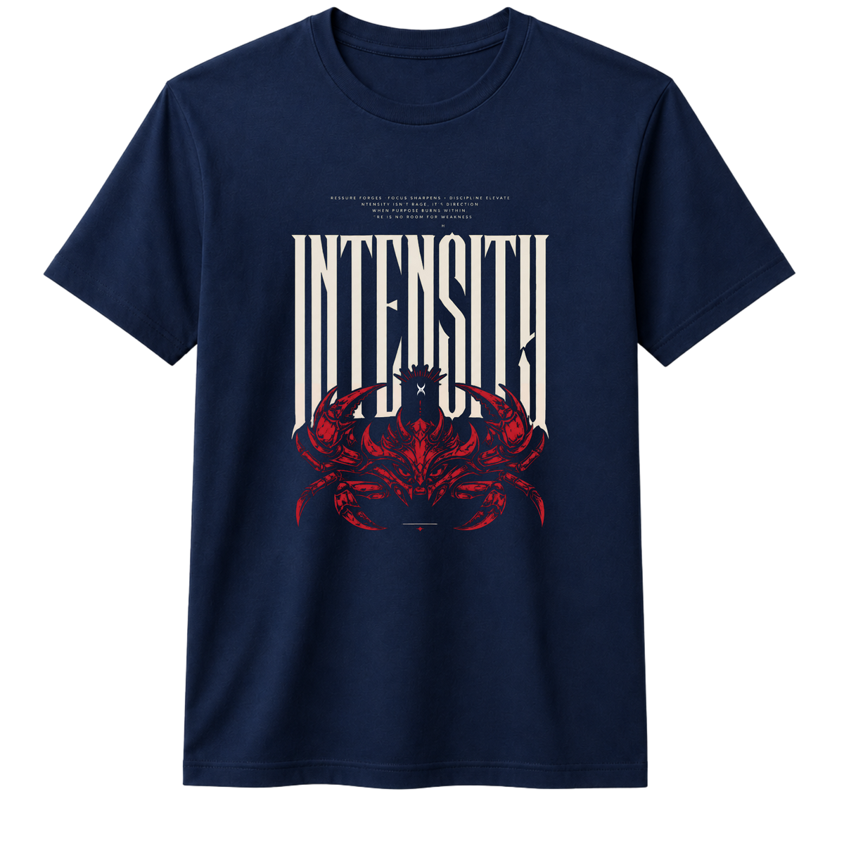 Intensity Crab 100% Cotton T-shirt X NOTCH - Navy Blue