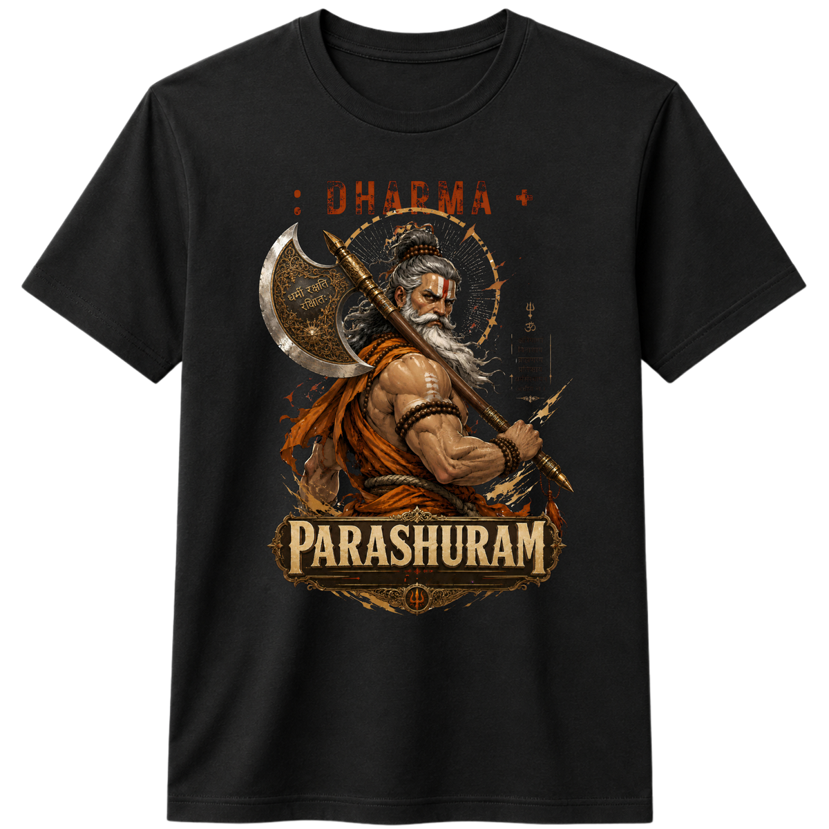 Parshuram Astra Graphic 100% Cotton T-Shirt – X NOTCH - Black