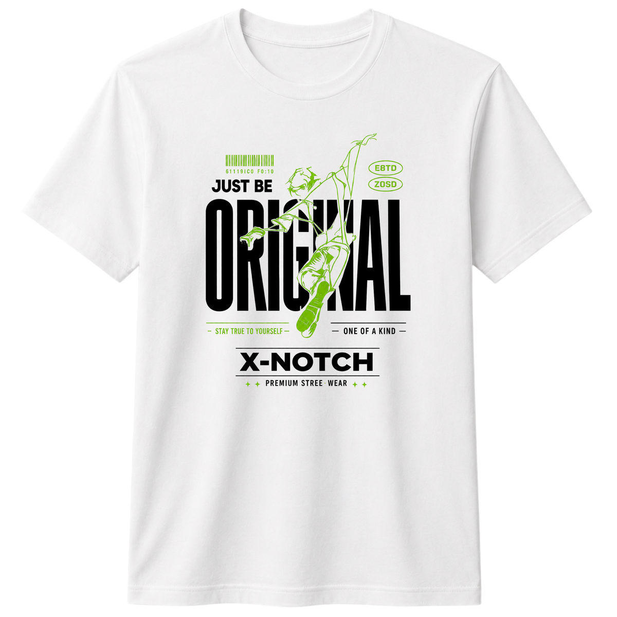 Origenal Graphic 100% Cotton T-Shirt – X NOTCH - White