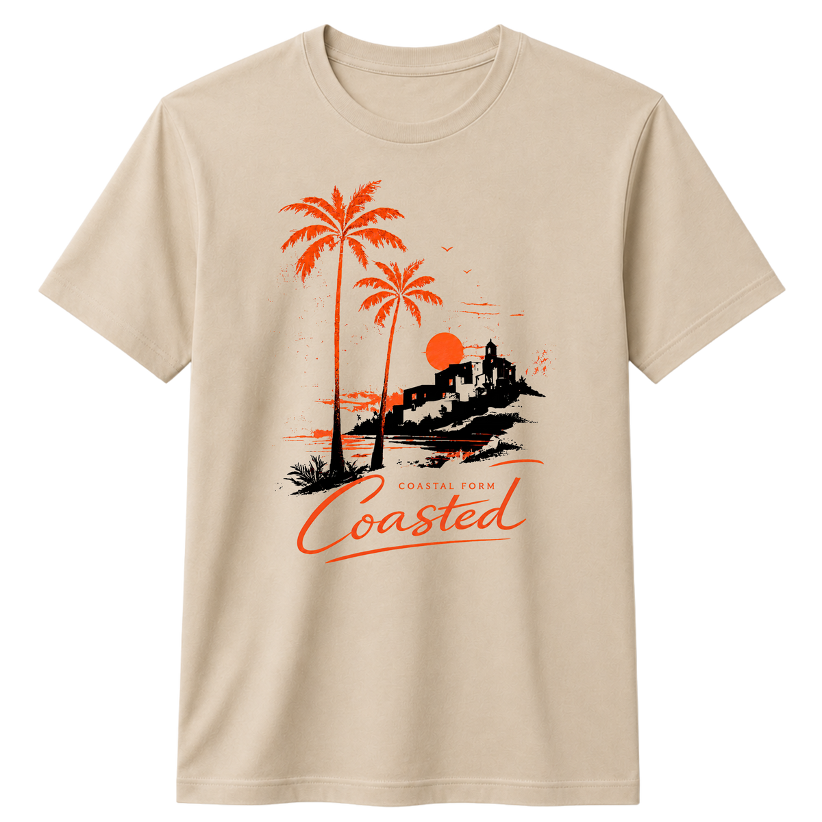 Coasted 100% Cotton T-Shirt – X NOTCH - Beige