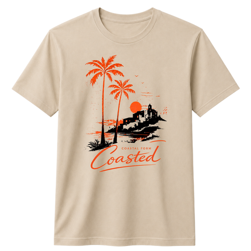 Coasted 100% Cotton T-Shirt – X NOTCH - Beige