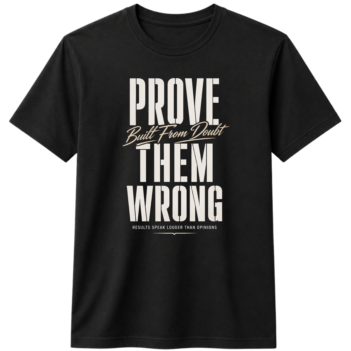 Prove Them Wrong 100% Cotton T-Shirt – X NOTCH - Black