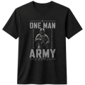 One Man Army 100% Cotton T-Shirt – X NOTCH - Black