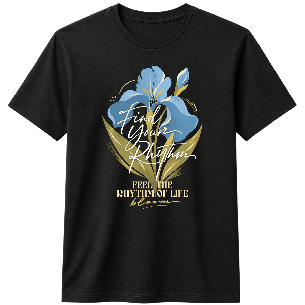 Find Your Rhythm 100% Cotton T-Shirt – X NOTCH - Black