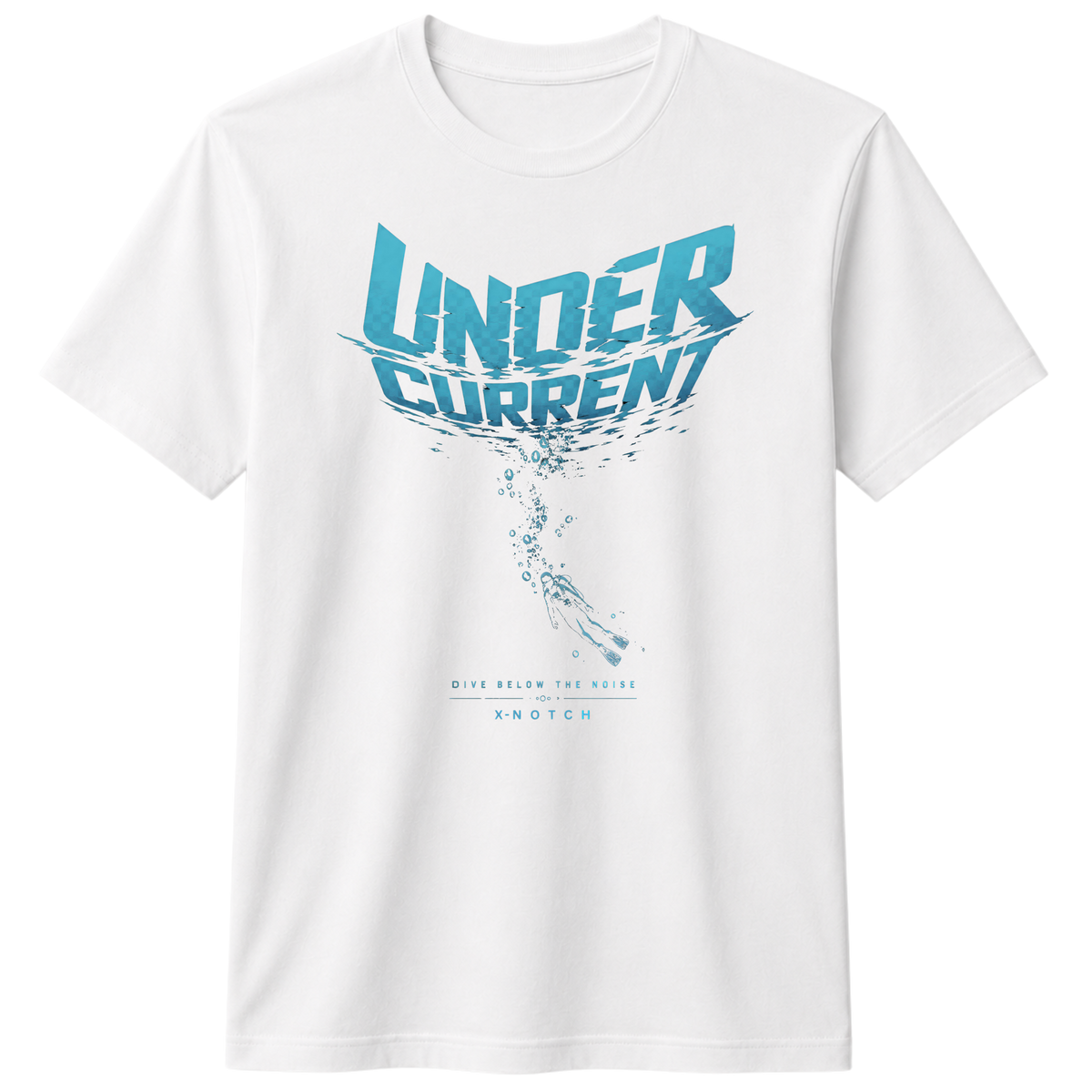 Under Current 100% Cotton T-shirt | X NOTCH - White