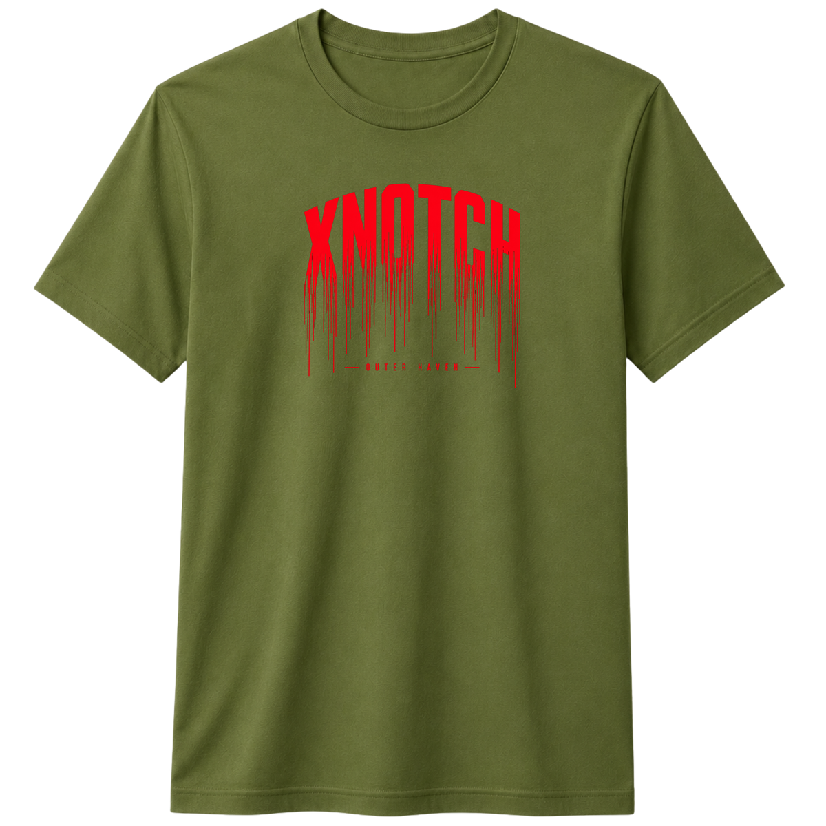 Outer Haven 100% Cotton T-shirt | X NOTCH - Olive green