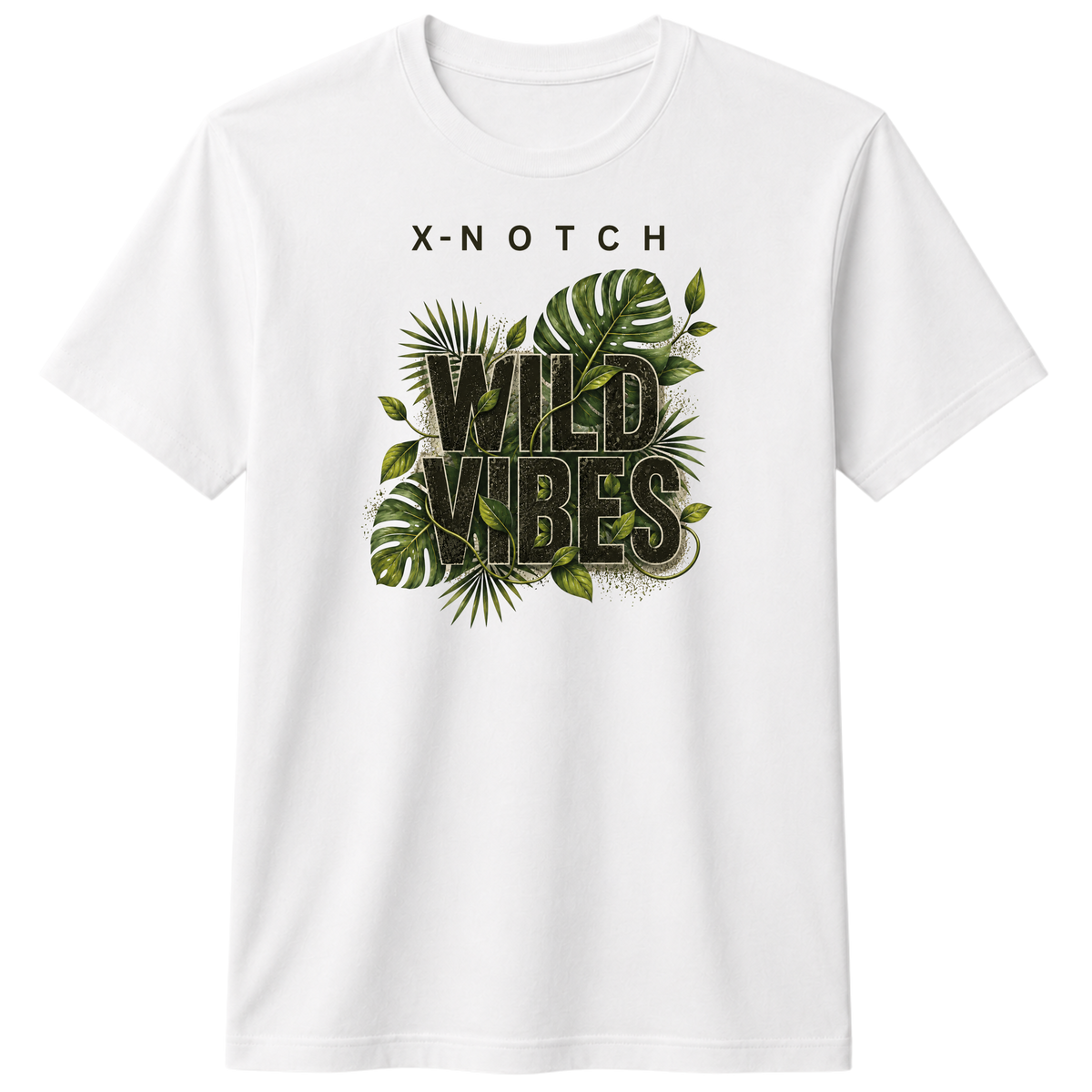 Wild Vibes 100% Cotton T-shirt | X NOTCH - White