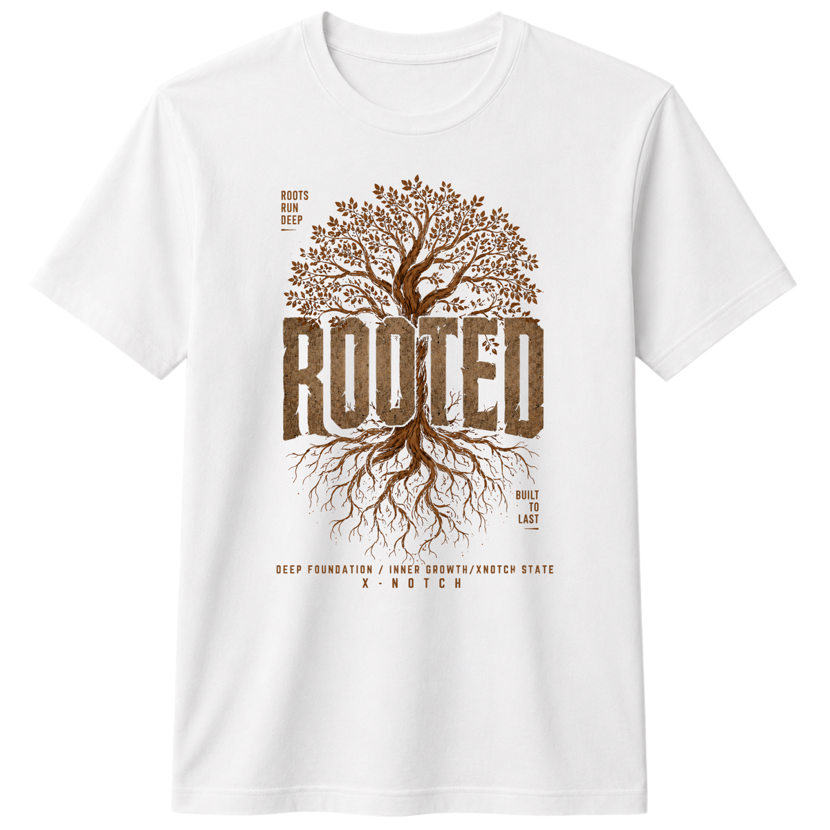 Rooted 100% Cotton T-shirt | X NOTCH - White