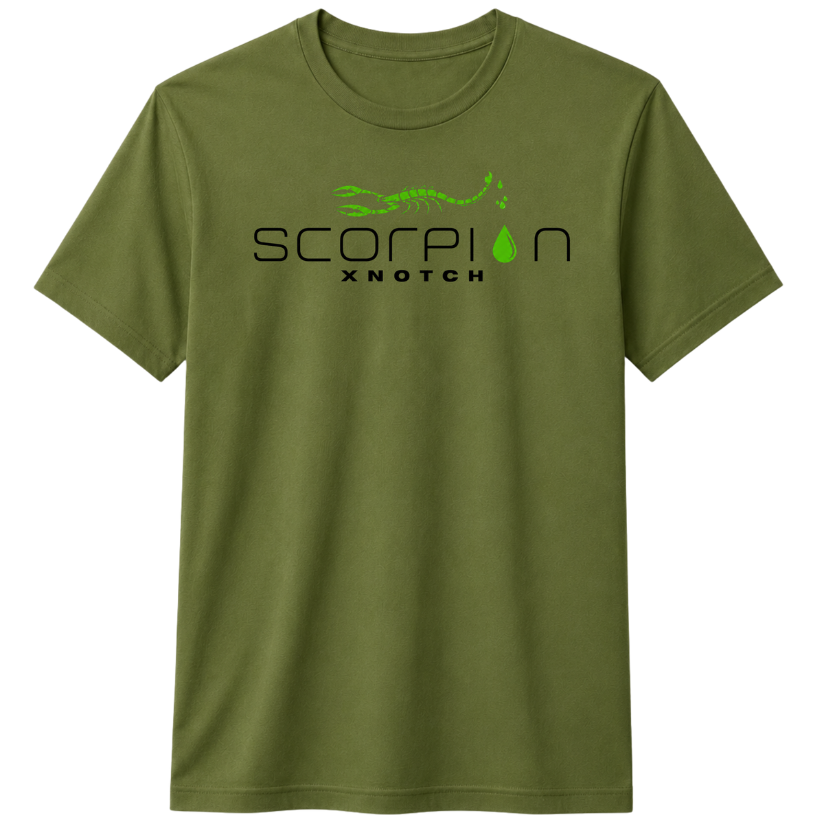 Scorpion 100% Cotton T-shirt | X NOTCH - Olive green