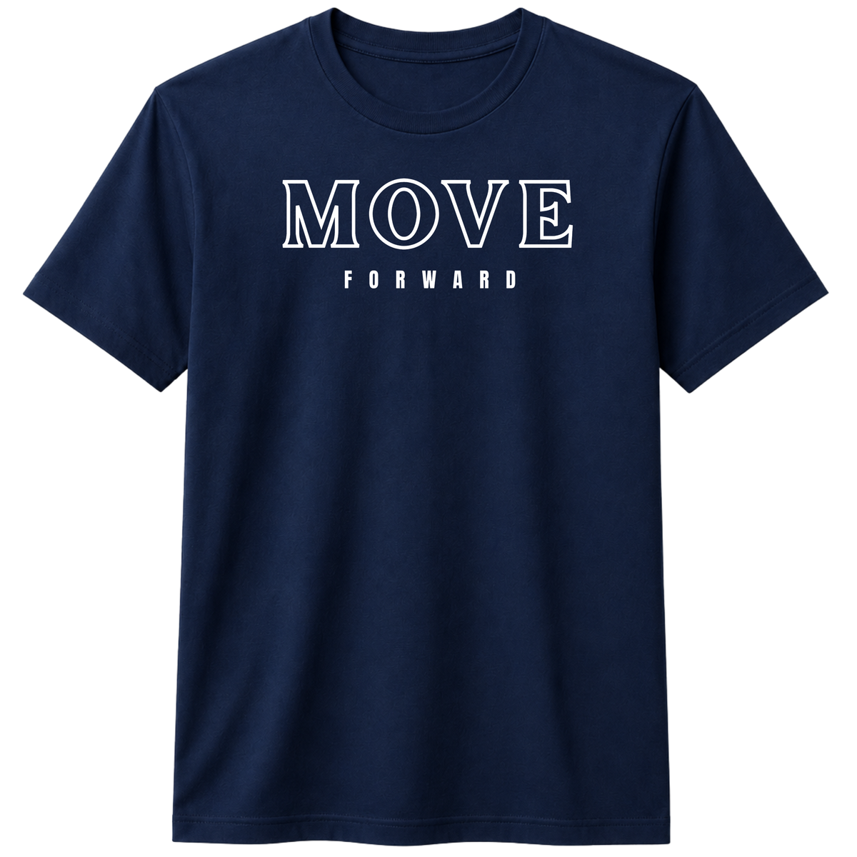 Move Forward 100% Cotton T-shirt | X NOTCH - Navy Blue