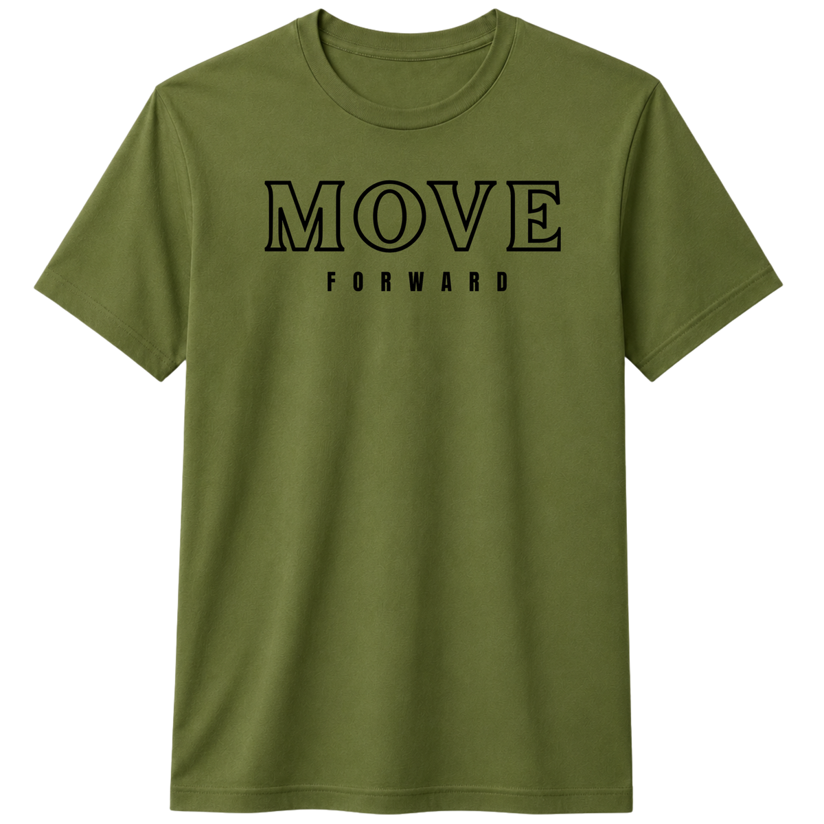 Move Forward 100% Cotton T-shirt | X NOTCH - Olive green