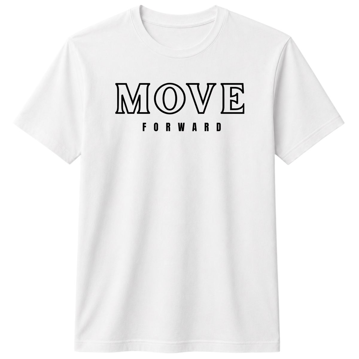 Move Forward 100% Cotton T-shirt | X NOTCH - White