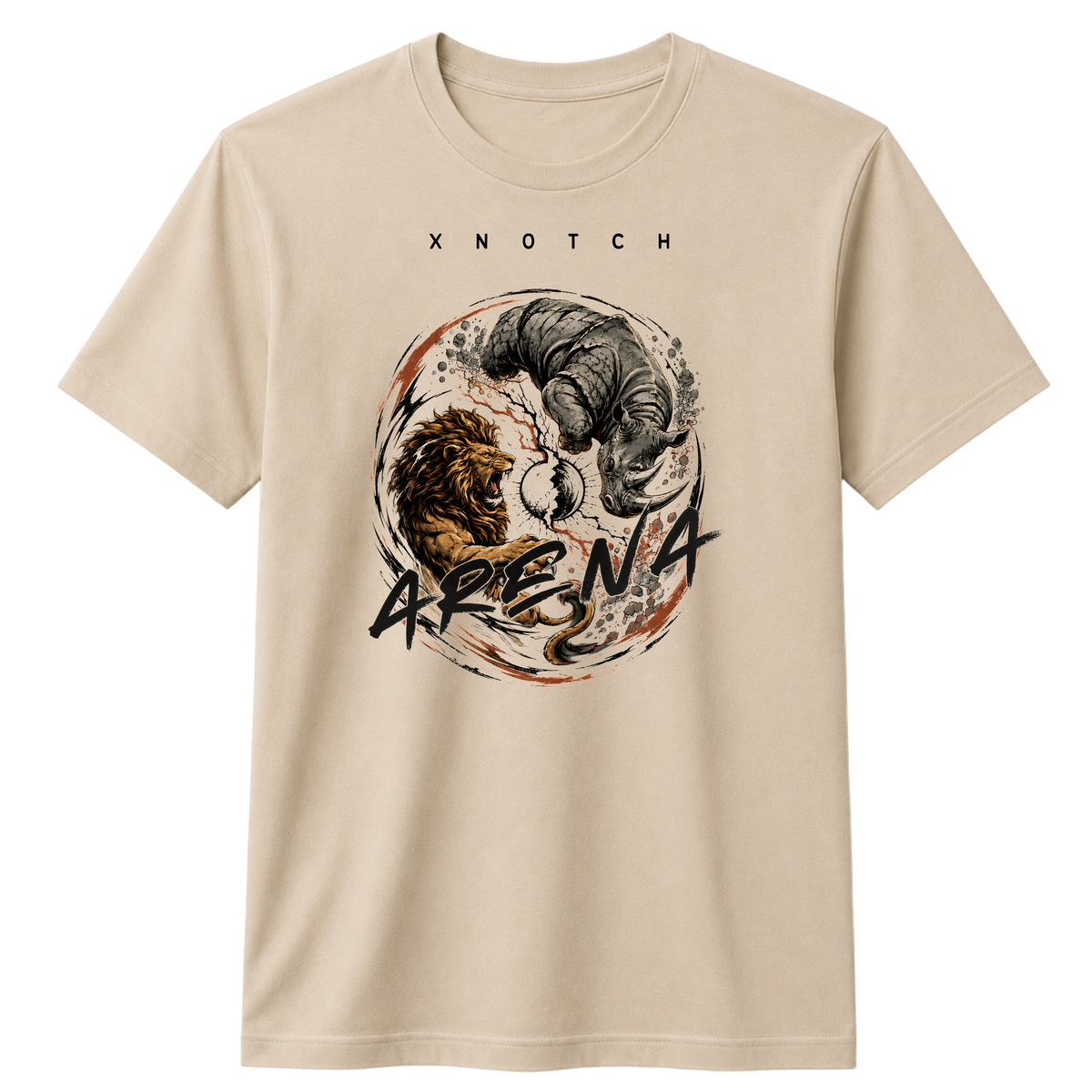 ARENA 100% Cotton T-shirt X NOTCH - Beige