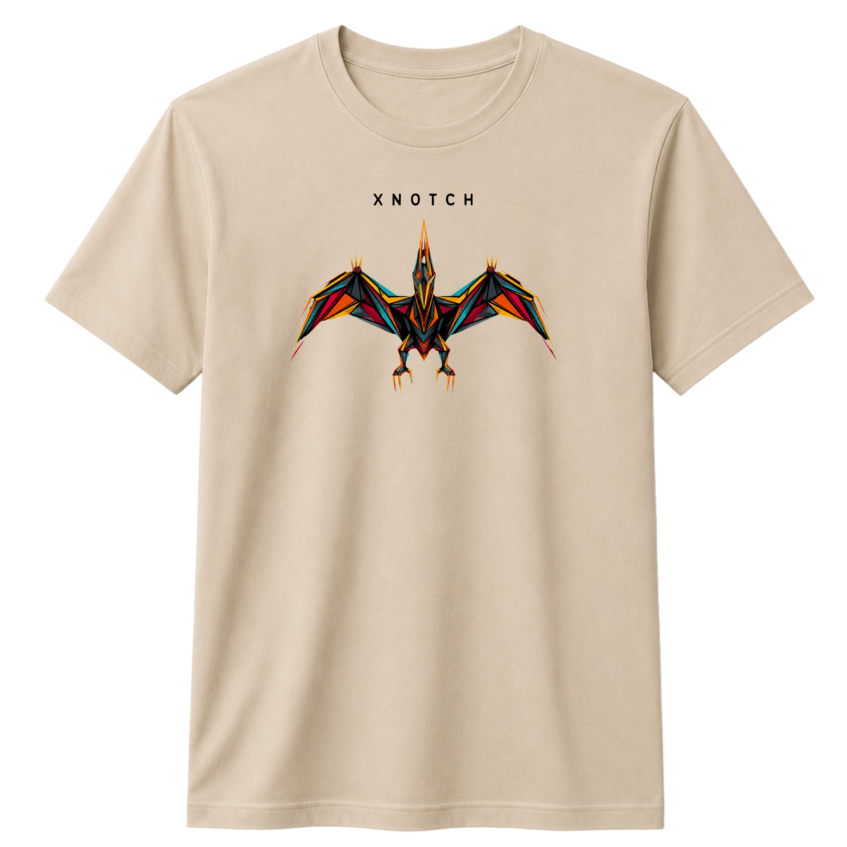 Sky Rex 100% Cotton T-shirt | X NOTCH - Beige