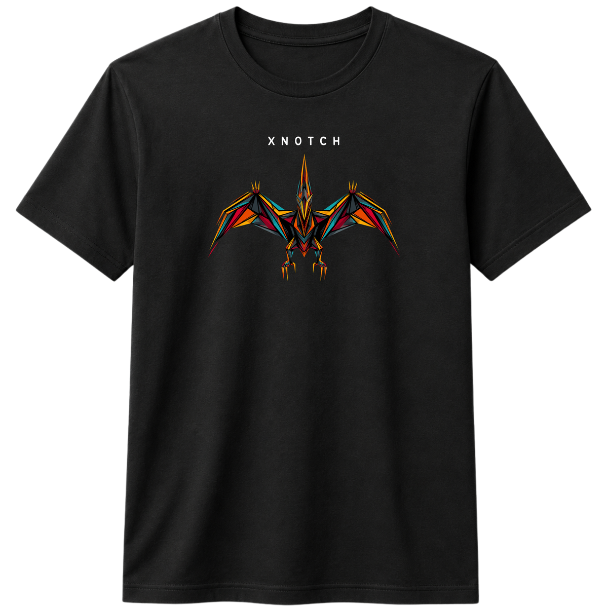 Sky Rex 100% Cotton T-shirt | X NOTCH - Black