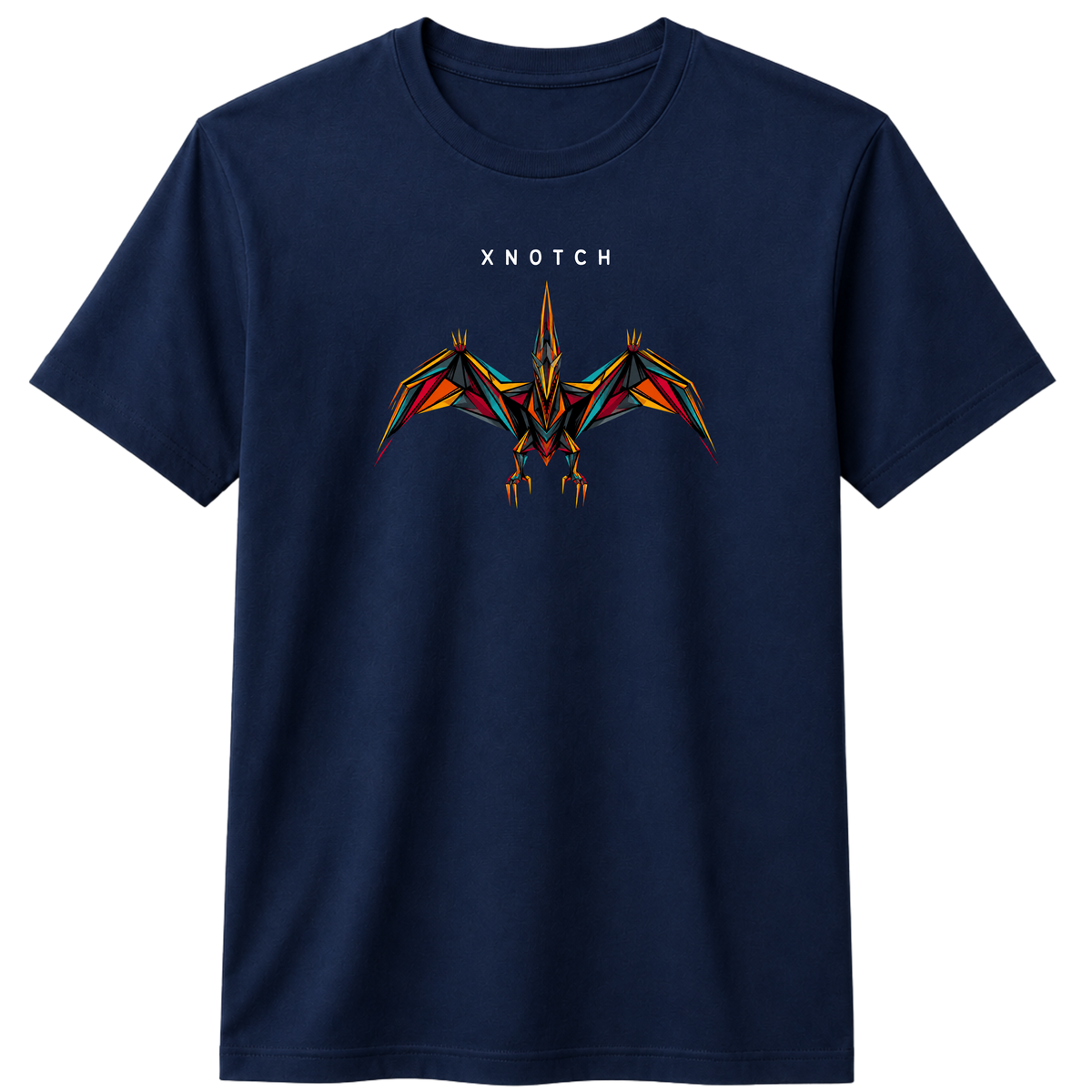 Sky Rex 100% Cotton T-shirt | X NOTCH - Navy Blue