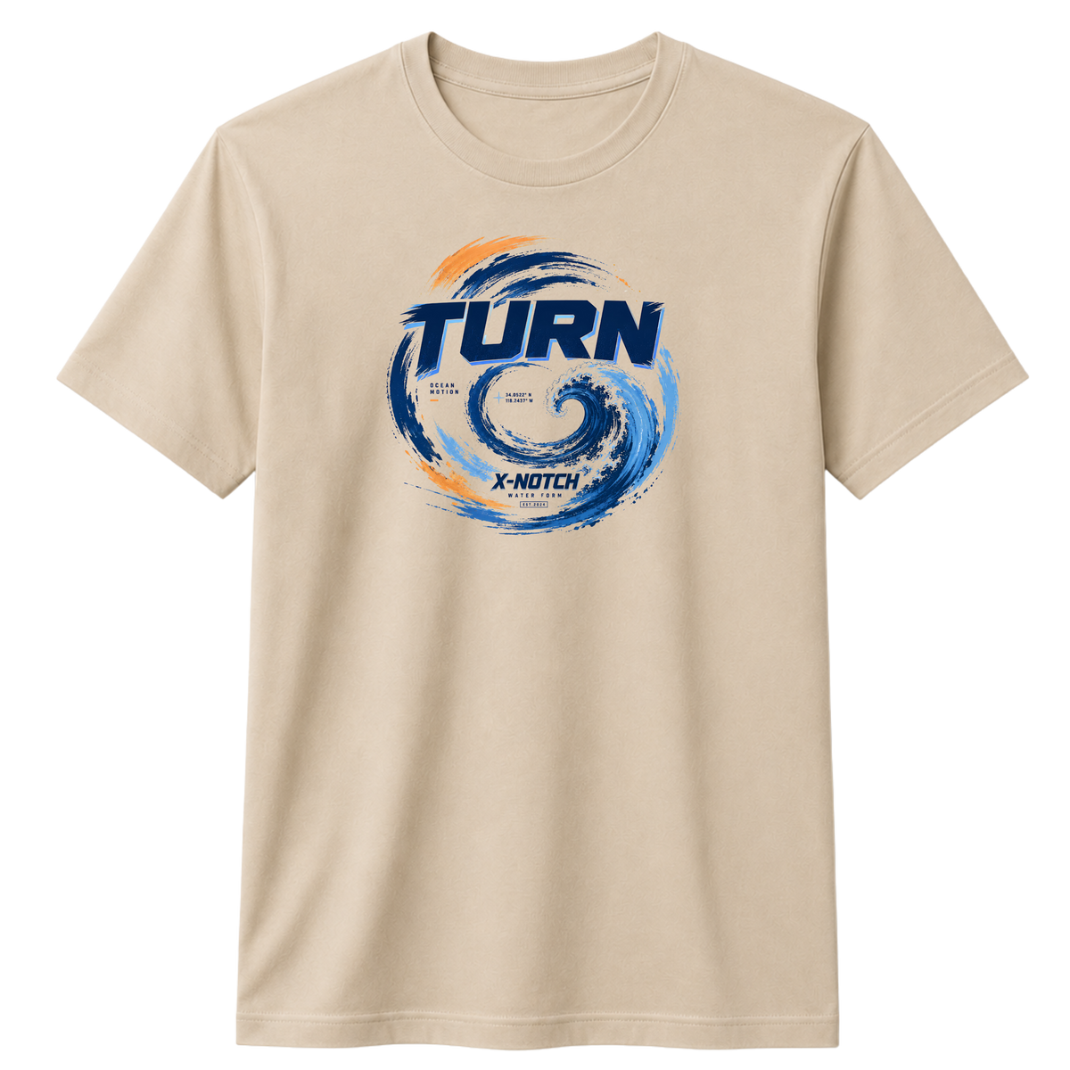 Turn 100% Cotton T-shirt | X NOTCH - Beige