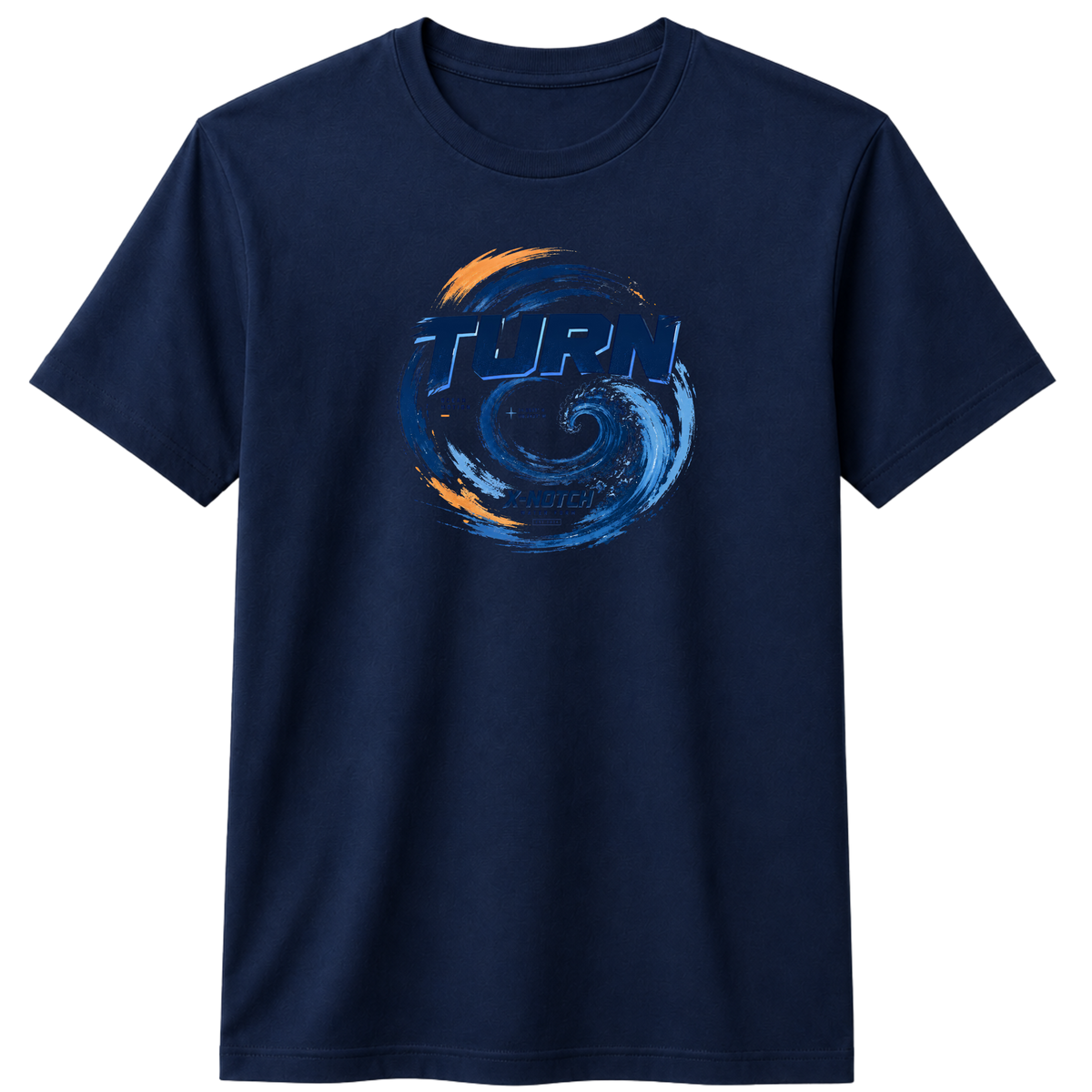 Turn 100% Cotton T-shirt | X NOTCH - Navy Blue